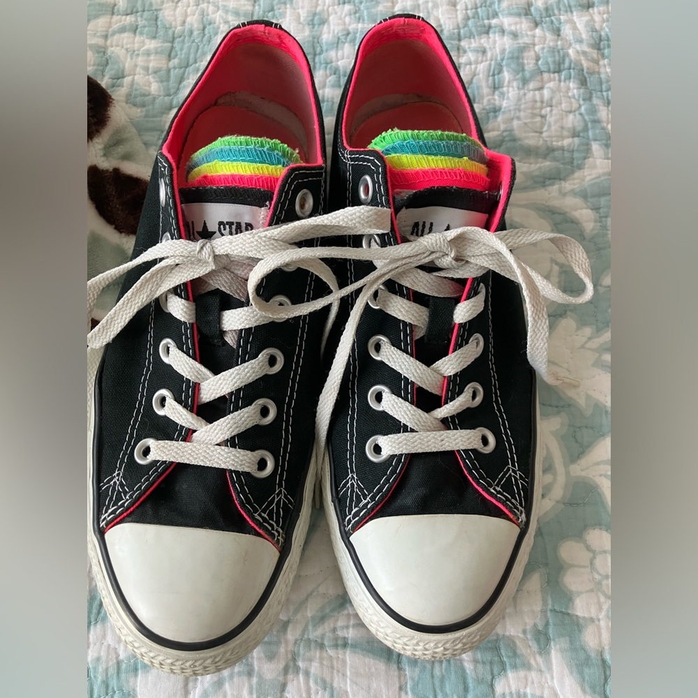 🖤DEC 3 day sale🖤CONVERSE ALL STAR multi color tongue sneaker WOMEN 10 : MEN 8